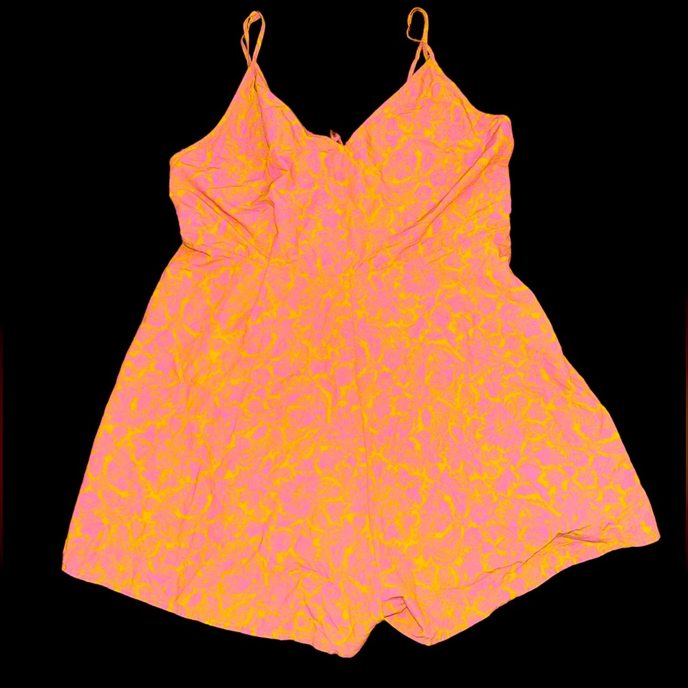 Anthropologie Pink and Yellow Women's Shorts